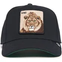 sort-buet-snapback-kasket-med-lovemotiv-king-field-100-all-season-wool-the-farm-fra-goorin-bros