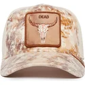 casquette-trucker-beige-boeuf-dead-skull-dust-storm-the-farm-goorin-bros