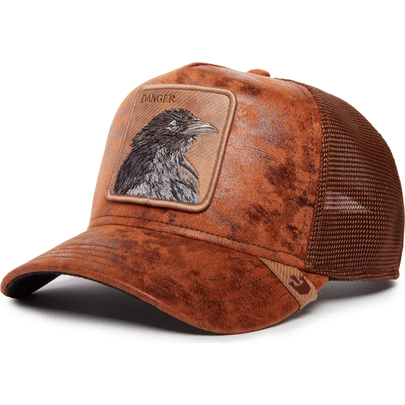 goorin-bros-the-farm-danger-crow-brun-krage-trucker-kasket