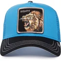 cappellino-trucker-blu-e-nero-leone-mighty-lion-fan-the-farm-di-goorin-bros