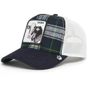 casquette-trucker-bleue-marine-et-blanche-vache-cash-mooncow-uk-plaid-the-farm-goorin-bros