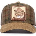 cappellino-trucker-marrone-leone-king-moon-lion-uk-plaid-the-farm-di-goorin-bros