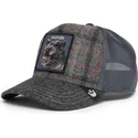 casquette-trucker-grise-panthere-moonpanther-uk-plaid-the-farm-goorin-bros