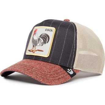 goorin-bros-the-farm-trucker-cap-mehrfarbig-gallo-cock-moon-rooster-uk-plaid