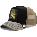 gorra-trucker-nera-e-verde-coccodrillo-gator-tri-tone-the-farm-di-goorin-bros