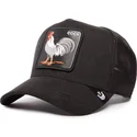 casquette-trucker-noire-coq-cock-the-suede-rooster-blacked-out-the-farm-goorin-bros