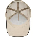 cappello-trucker-beige-e-nero-pigrone-the-faded-sloth-eco-brutalism-the-farm-di-goorin-bros