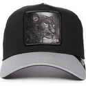 sort-og-gra-panter-trucker-kasket-the-black-panther-big-cats-the-farm-af-goorin-bros