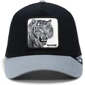 gorra-trucker-nera-e-grigia-tigre-the-savage-tiger-big-cats-the-farm-di-goorin-bros