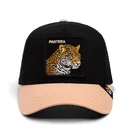 cappellino-trucker-nero-e-beige-leopardato-the-pantera-big-cats-the-farm-di-goorin-bros
