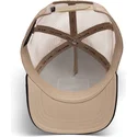 cappellino-trucker-beige-e-nero-leopardo-menace-the-snow-leopard-big-cats-the-farm-di-goorin-bros