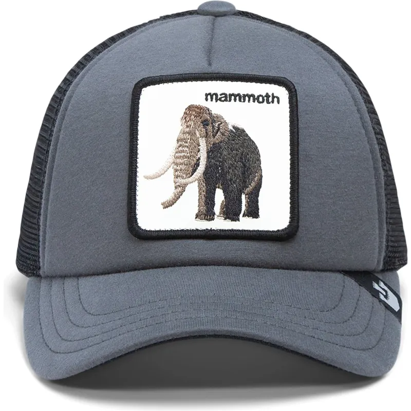 graue-trucker-kappe-fur-kinder-mammut-mammoth-fuzzy-trunk-extinct-the-farm-von-goorin-bros