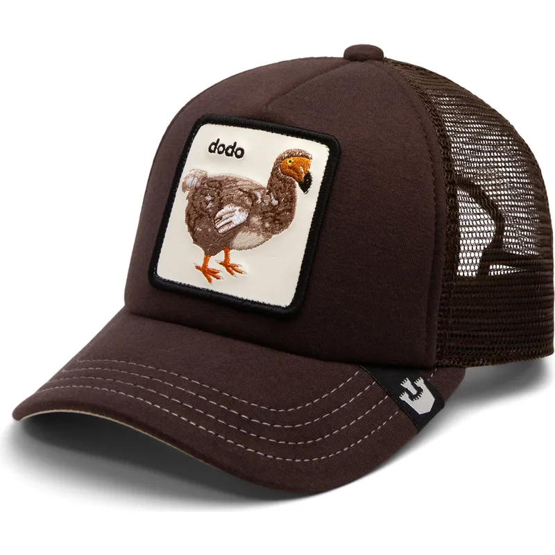 brun-trucker-kasket-til-dreng-way-of-the-dodo-extinct-the-farm-fra-goorin-bros