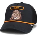 svart-trucker-keps-lejon-king-gb2-lion-the-rocker-the-farm-fran-goorin-bros