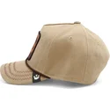 casquette-courbee-marron-claire-snapback-ours-bear-bareduck-canvas-the-farm-goorin-bros