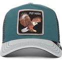 casquette-trucker-verte-et-blanche-aigle-fly-high-eagle-fan-the-farm-goorin-bros