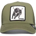 gorra-trucker-verde-toro-raging-road-rage-truckin-the-farm-di-goorin-bros