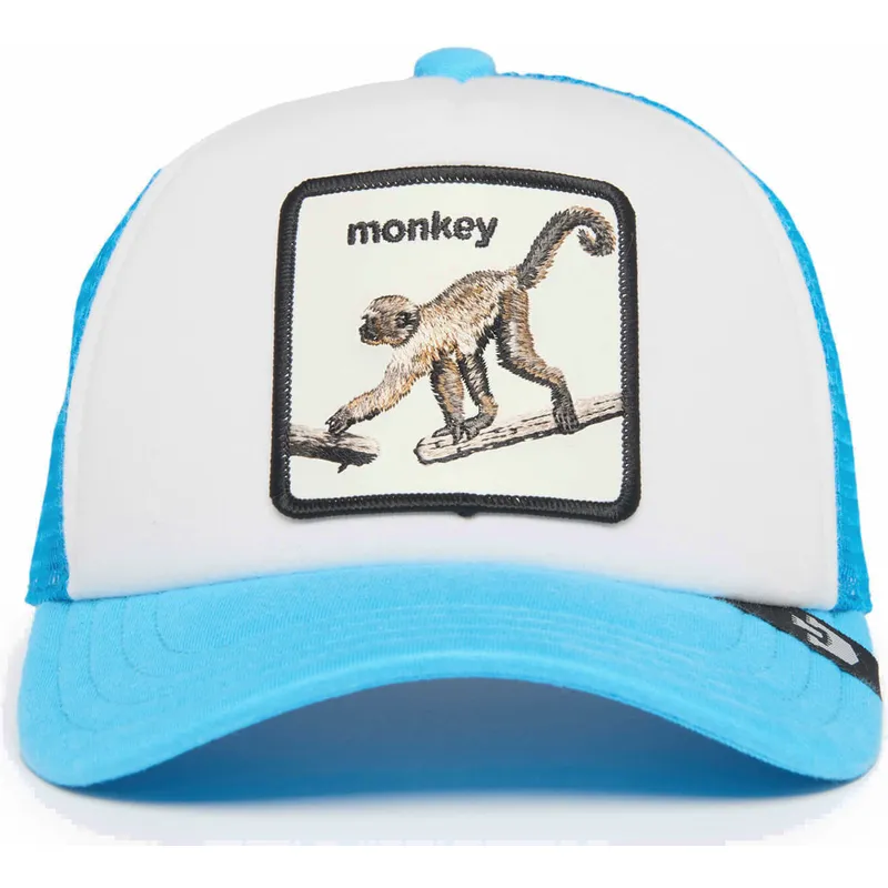 cappellino-trucker-blu-per-bambino-scimmia-monkey-mo-bizness-the-farm-di-goorin-bros