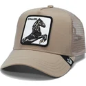 trucker-cap-beige-pferd-the-stallion-the-farm-von-goorin-bros