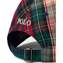 casquette-courbee-multicolore-ajustable-avec-logo-blanc-classic-sport-plaid-polo-ralph-lauren