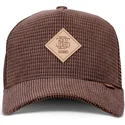 cappellino-trucker-marrone-hft-waffle-cord-di-djinns