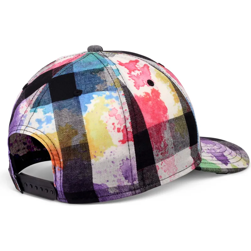 mehrfarbige-gebogene-snapback-kappe-truefit-dirty-check-von-djinns