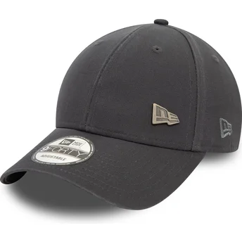 Casquette courbée grise ajustable 9FORTY Pin New Era