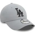 new-era-curved-brim-9forty-seasonal-infill-los-angeles-dodgers-mlb-grey-adjustable-cap