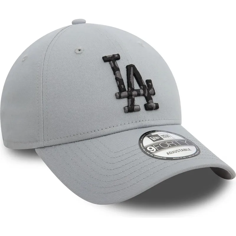 verstellbare-graue-9forty-seasonal-infill-kappe-der-los-angeles-dodgers-mlb-von-new-era