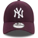 cappellino-curvo-viola-snapback-9forty-melton-wool-dei-new-york-yankees-mlb-di-new-era