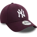 cappellino-curvo-viola-snapback-9forty-melton-wool-dei-new-york-yankees-mlb-di-new-era