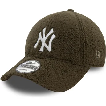 Cappellino curvo verde regolabile 9FORTY Borg dei New York Yankees MLB di New Era
