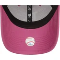 mutzen-gebogen-rosa-verstellbares-band-9forty-league-essential-der-los-angeles-dodgers-mlb-von-new-era