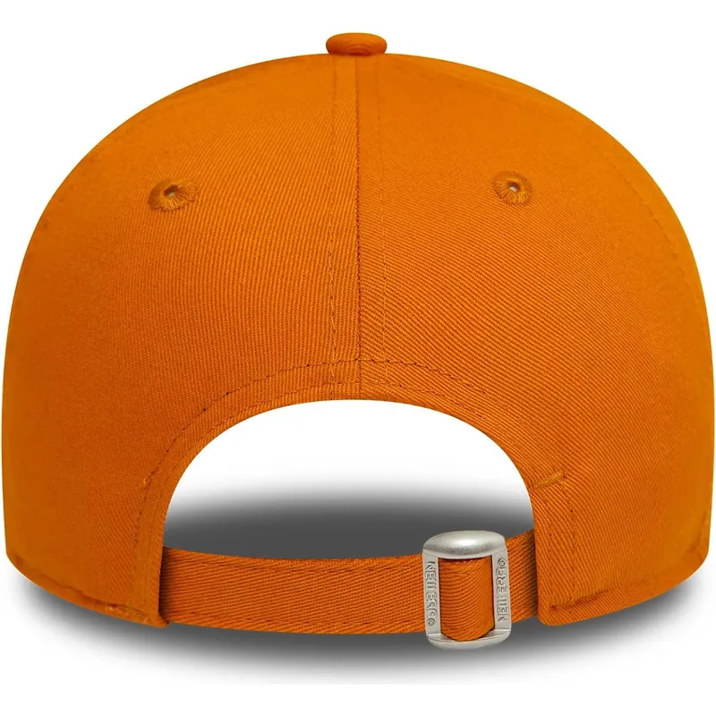 mutzen-gebogen-orange-verstellbares-band-9forty-league-essential-der-new-york-yankees-mlb-von-new-era