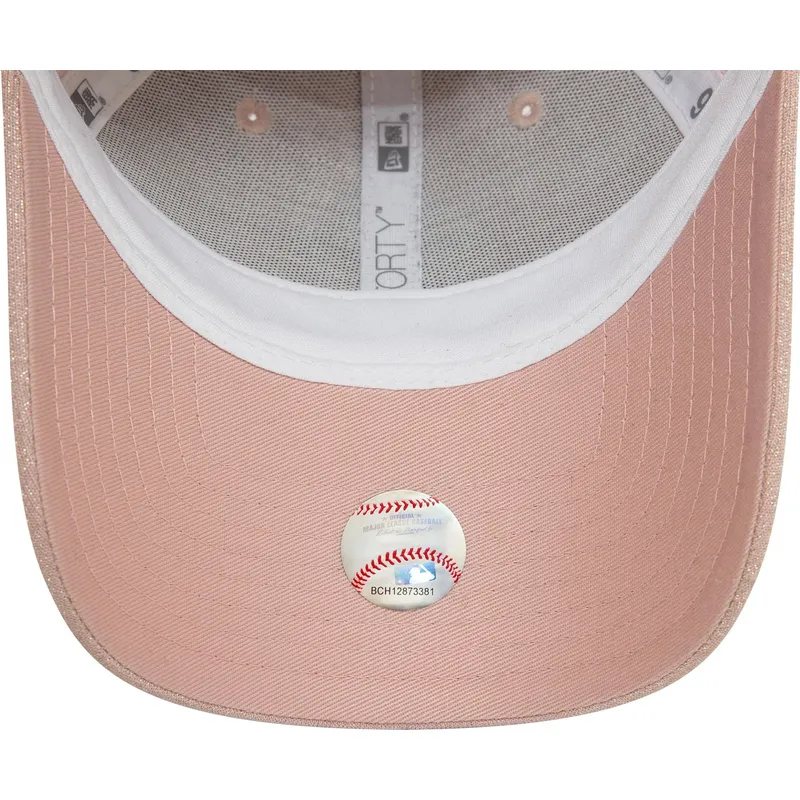 new-era-new-york-yankees-mlb-9forty-glitter-rosa-justerbar-bojd-keps-for-kvinnor