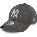 casquette-courbee-noire-ajustable-pour-femme-9forty-glitter-new-york-yankees-mlb-new-era