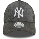 new-era-9forty-new-york-yankees-mlb-damen-glitter-verstellbare-schwarze-gebogene-kappe