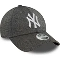 casquette-courbee-noire-ajustable-pour-femme-9forty-glitter-new-york-yankees-mlb-new-era