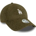 casquette-courbee-verte-ajustable-pour-femme-9forty-borg-los-angeles-dodgers-mlb-new-era