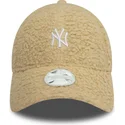 cappellino-curvo-beige-regolabile-da-donna-9forty-borg-dei-new-york-yankees-mlb-di-new-era