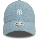 cappellino-curvo-azzurro-chiaro-regolabile-da-donna-9forty-borg-dei-new-york-yankees-mlb-di-new-era