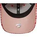 cappellino-rosa-regolabile-da-donna-9forty-houndstooth-dei-new-york-yankees-mlb-di-new-era
