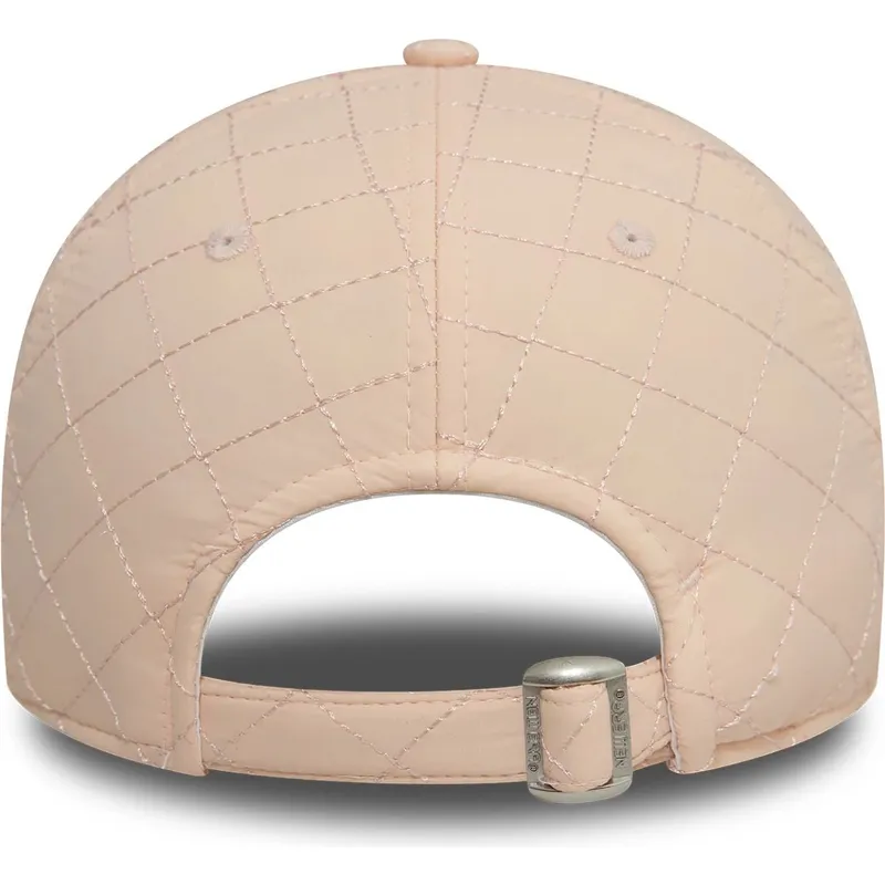 rosa-justerbar-damkeps-med-bojd-skarm-9twenty-padded-new-york-yankees-mlb-fran-new-era