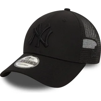 Czarna regulowana czapka trucker z czarnym logo 9FORTY Home Field New York Yankees MLB marki New Era