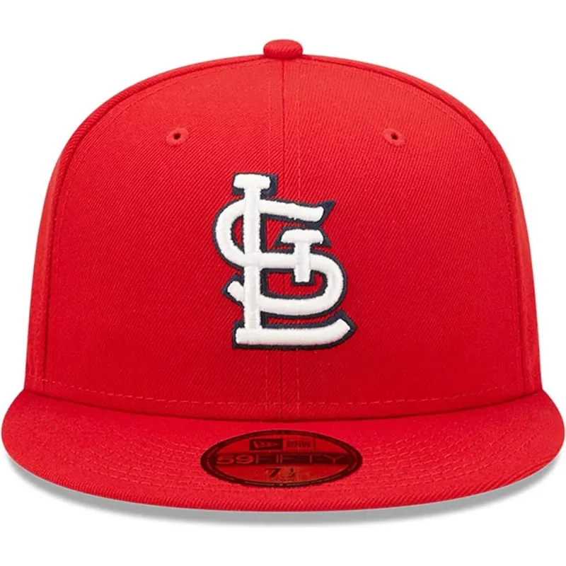 cappello-piatto-rosso-regolabile-59fifty-ac-perf-dei-st-louis-cardinals-mlb-di-new-era