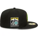 cappello-piatto-nero-aderente-59fifty-coop-dei-seattle-mariners-mlb-di-new-era