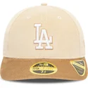 cappellino-curvo-beige-e-marrone-chiuso-59fifty-low-profile-cord-dei-los-angeles-dodgers-mlb-di-new-era