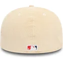 casquette-courbee-beige-et-marron-ajustee-59fifty-low-profile-cord-los-angeles-dodgers-mlb-new-era