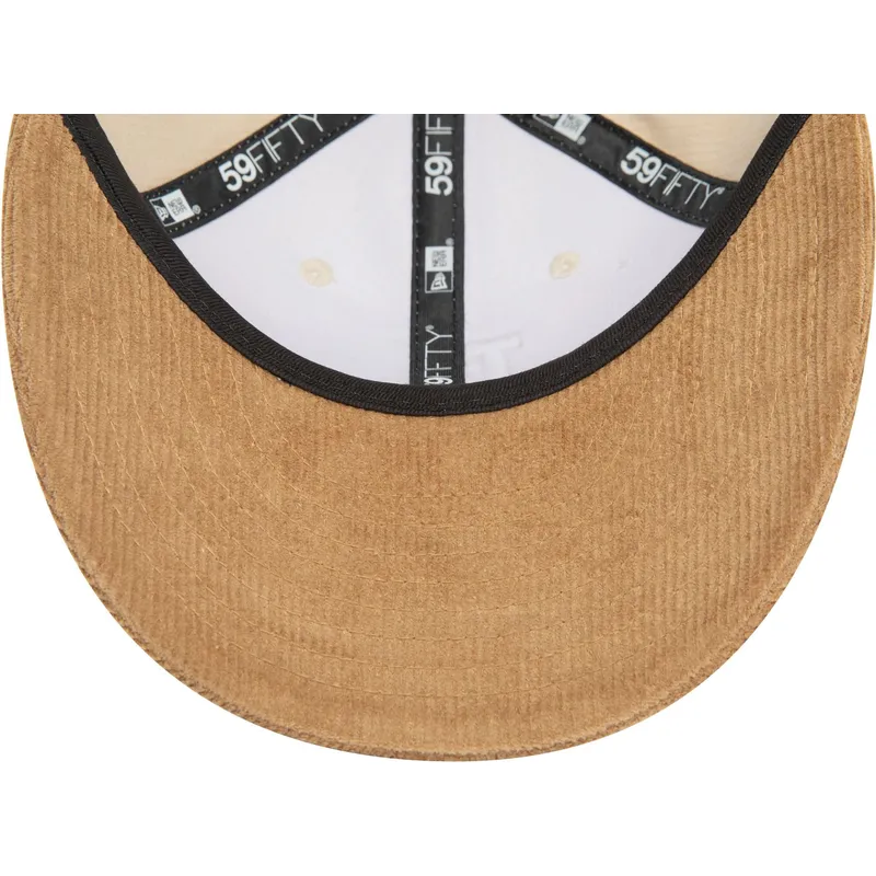 cappellino-curvo-beige-e-marrone-chiuso-59fifty-low-profile-cord-dei-los-angeles-dodgers-mlb-di-new-era