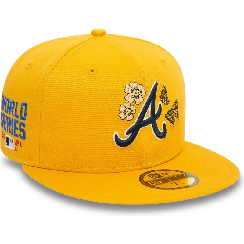 cappelli-piatta-giallo-regolato-59fifty-icon-dei-atlanta-braves-mlb-di-new-era